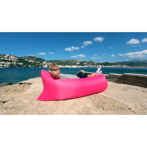 Easy Inflatable Waterproof Lounger Sofa Airbed Couch for Indoor or Outdoor Use with Carry Bag