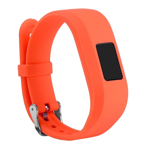 StrapsCo Silicone Rubber Replacement Watch Band Strap for Garmin Vivofit Jr - Orange