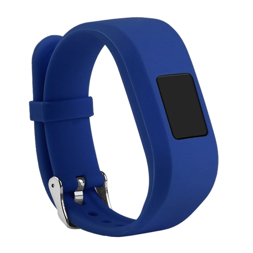 Bracelet de montre en caoutchouc de silicone de StrapsCo pour Vivofit Jr de Garmin - Bleu foncé