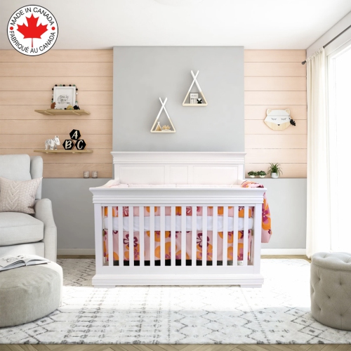 BEBELELO  - 5 Pieces Bedding for Baby – Pink And Fuschia With A Butterfly Pattern In Orange