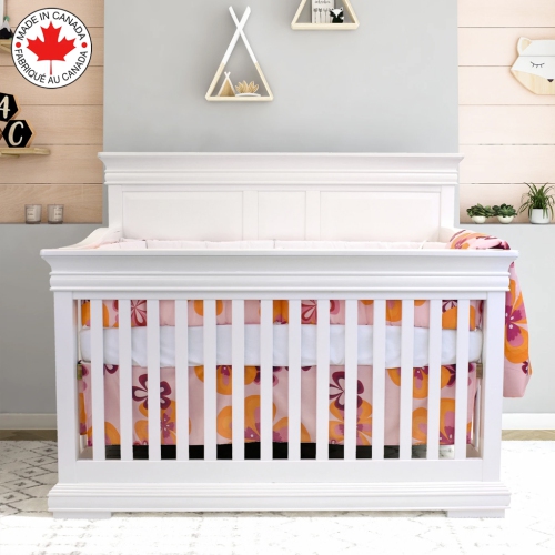 Bebelelo - 5 pieces bedding for baby – pink, orange and fuschia with a Butterfly pattern