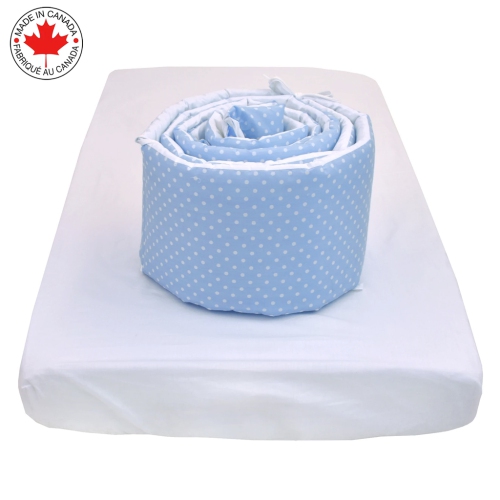 Bebelelo - 5 pieces bedding for baby - blue and white with an Elephant pattern