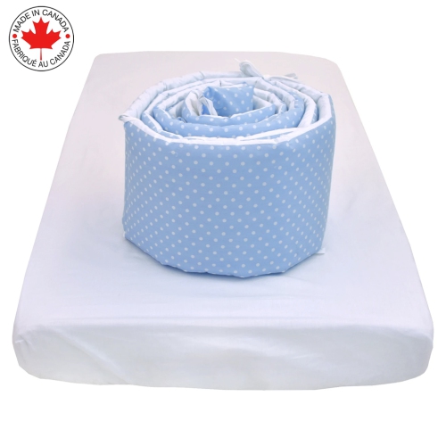 Bebelelo - 5 pieces bedding for baby - blue and white with a Sheep pattern