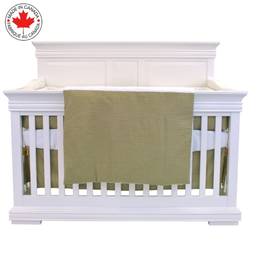 Bebelelo - 5 pieces bedding for baby - beige and green with a Sheep pattern