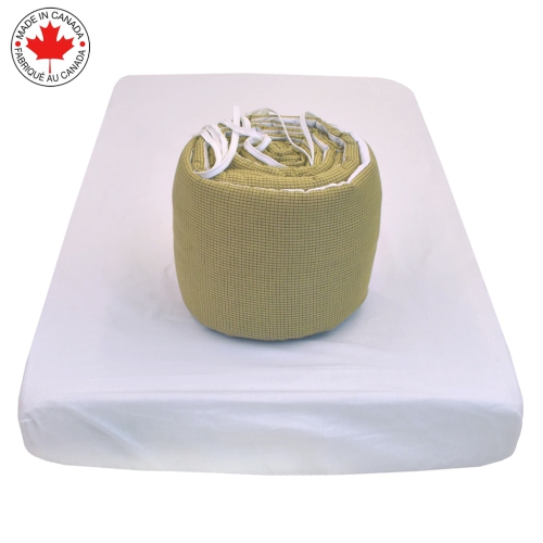 Bebelelo - 5 pieces bedding for baby - beige and green with a Sheep pattern