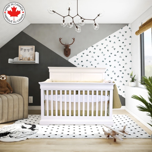 Bebelelo 5 Pieces Bedding For Baby Beige And White With An