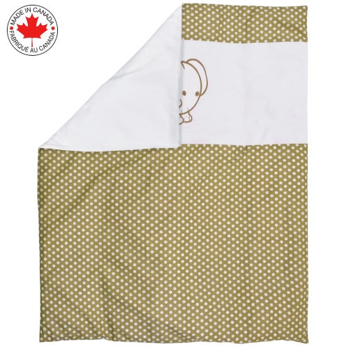 Bebelelo - 5 pieces bedding for baby - beige and white with an Elephant pattern