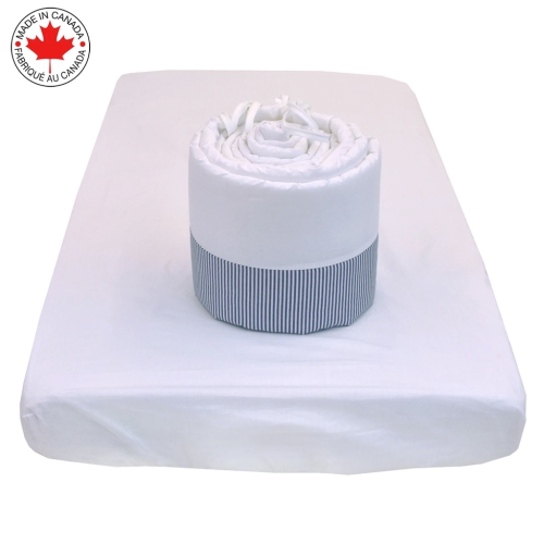 Bebelelo - 5 pieces bedding for baby - blue and white with a Sheep pattern