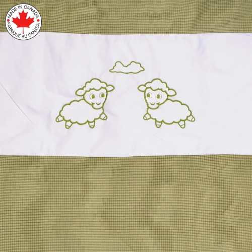Bebelelo - 5 pieces bedding for baby - beige and white with a Sheep pattern