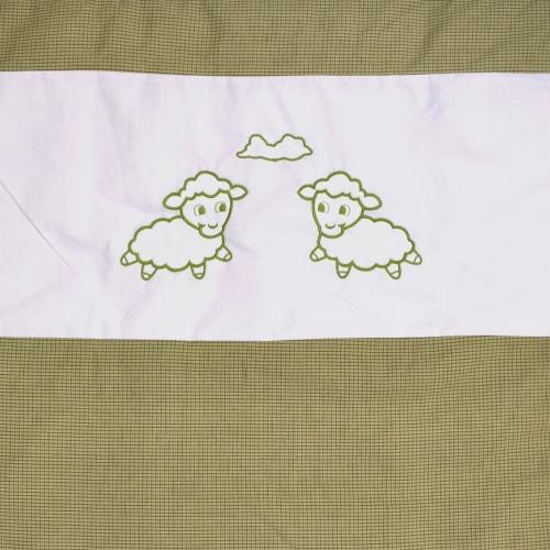 Bebelelo - 5 pieces bedding for baby - beige and white with a Sheep pattern