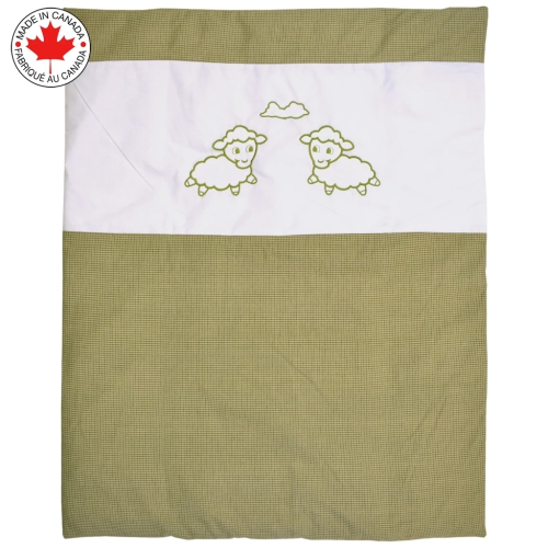 Bebelelo - 5 pieces bedding for baby - beige and white with a Sheep pattern