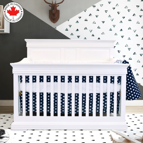 Bebelelo - 5 pieces bedding for baby – navy blue and white with an Elephant pattern