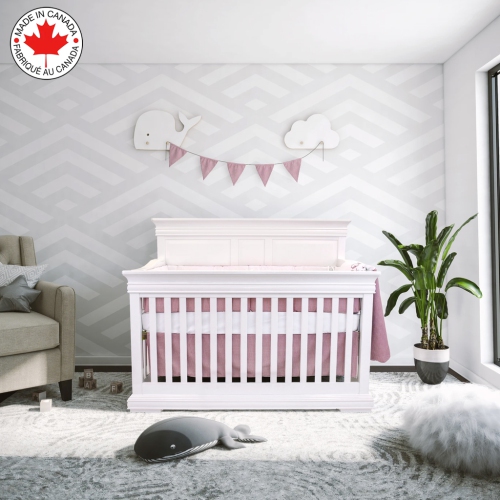 BEBELELO  - 5 Pieces Bedding for Baby - Grey And With A Sheep Pattern In White