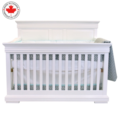 Bebelelo - 5 pieces bedding for baby - grey and blue with a Zigzag pattern