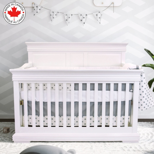 Bebelelo - 5 pieces bedding for baby - grey and white with an Elephant pattern