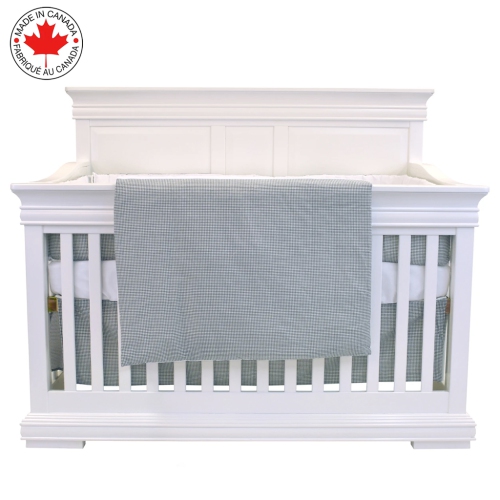 Belelo - 5 pièces de literie pour bébé - gris et blanc avec un motif de mouton