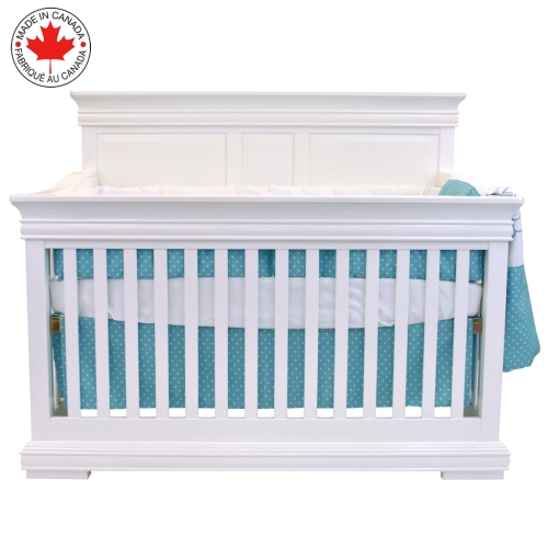 Bebelelo - 5 pieces bedding for baby - turquoise and white with a Sleeping Dog pattern