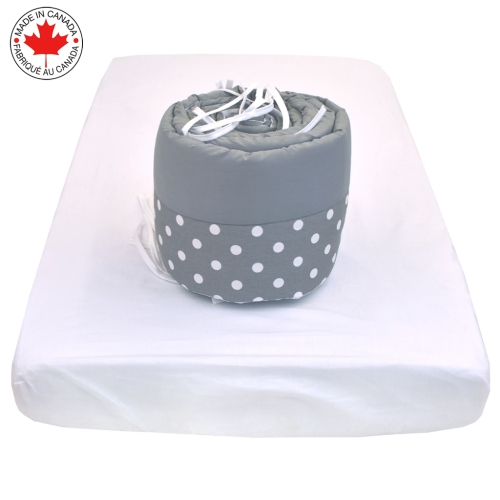 Bebelelo - 5 pieces bedding for baby - grey and white with a Sheep pattern