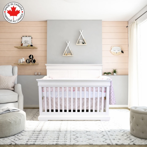 Bebelelo - 5 pieces bedding for baby - pink and purple with a Butterfly pattern