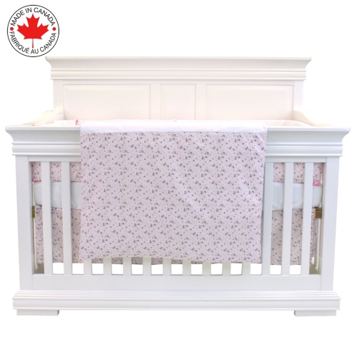 Bebelelo - 5 pieces bedding for baby - pink and purple with a Butterfly pattern