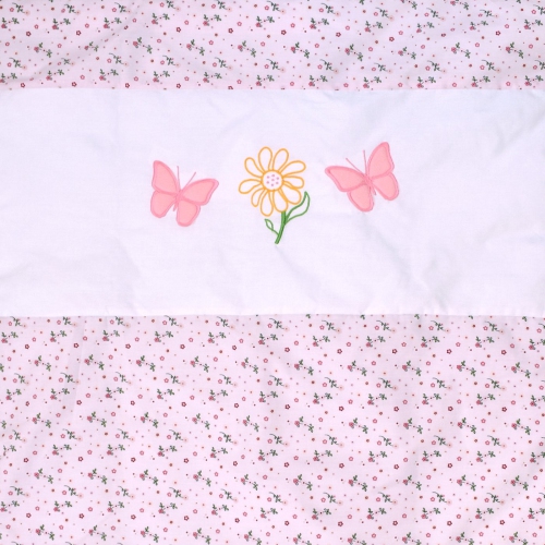 Bebelelo - 5 pieces bedding for baby - pink and purple with a Butterfly pattern