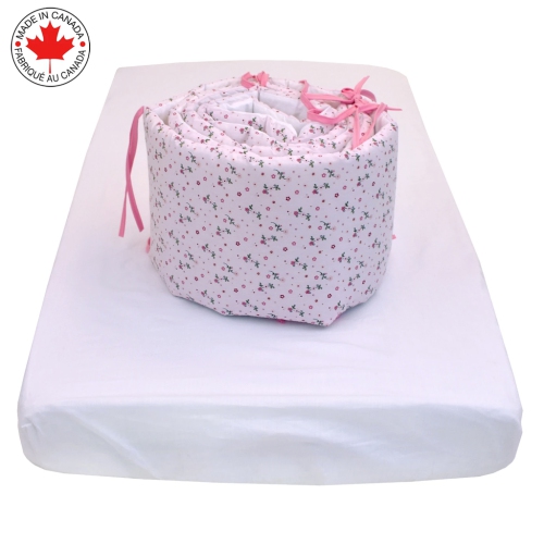 Bebelelo - 5 pieces bedding for baby - pink and purple with a Butterfly pattern