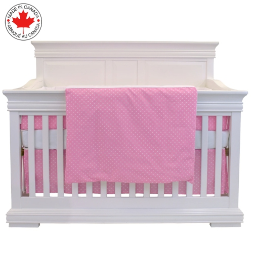 Bebelelo - 5 pieces bedding for baby - pink and white with a Ladybug pattern