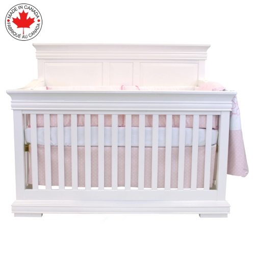 Bebelelo - 5 pieces bedding for baby - pink and white with a Sleeping Dog pattern