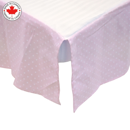 Bebelelo - 5 pieces bedding for baby - pink and white with a Sleeping Dog pattern