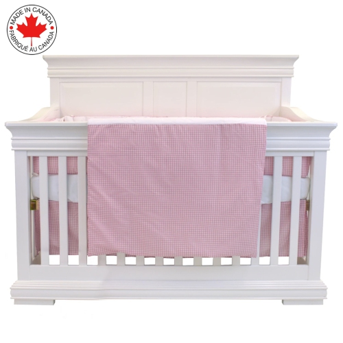 Belelo - 5 pièces de literie pour bébé - rose et blanc avec un motif de mouton