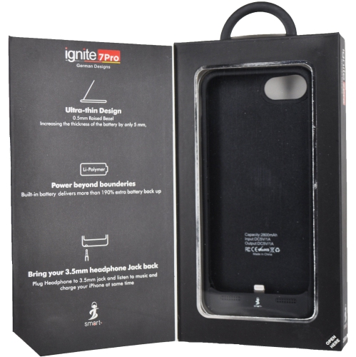 SAMA-Ignite 7pro Battery Case for iphone 7 / 6s / 6 2800 mAh - Black