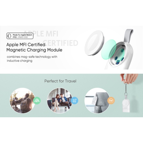 UGREEN Apple Watch charger with string USB-A input:AC 5V 1A White