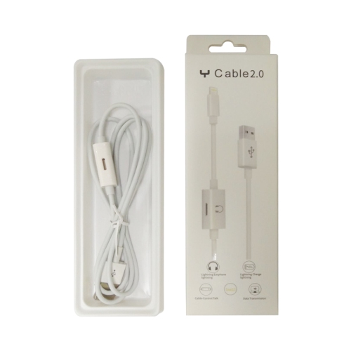 SA-GW282 Audio Splitter Cable Phone Charging Adapter 2 in 1 USB 1M