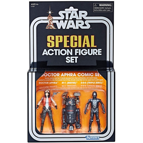 STAR WARS  3.75 Inch Action Figure Vintage Series - Doctor Aphra Comic Set Exclusive (Shelf Wear Packaging)