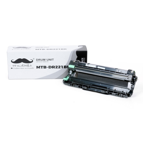 Moustache Compatible DR-221CL DR221CL DR221 Black DR221BK Drum Unit for Brother DCP-9020CDN HL-3140CW etc