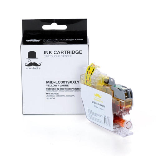 Brother LC3019Y Compatible Yellow Ink Cartridge Extra High Yield - Moustache®