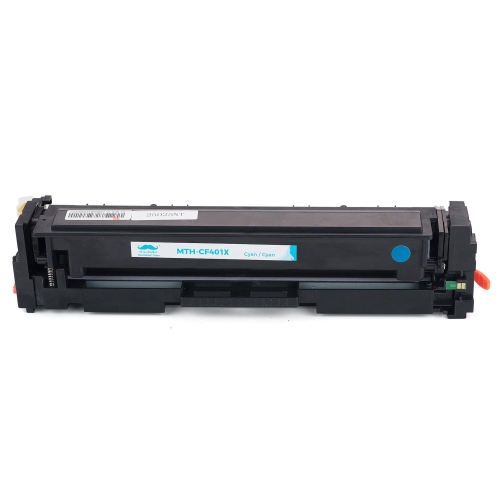 Compatible HP 201X CF401X Cyan Toner Cartridge High Yield - Moustache®