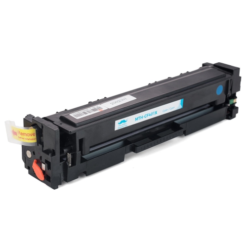 Compatible HP 201X CF401X Cyan Toner Cartridge High Yield - Moustache®