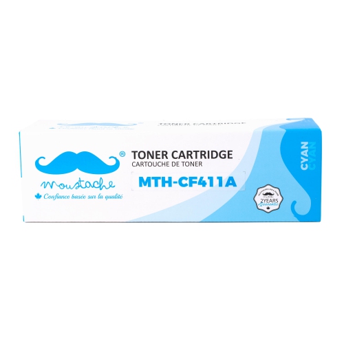 Compatible HP 410A CF411A Cyan Toner Cartridge - Moustache®