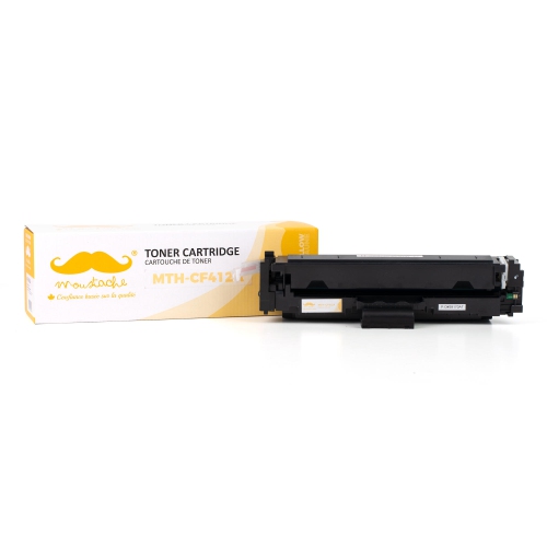 Compatible HP 410A CF412A Yellow Toner Cartridge - Moustache®