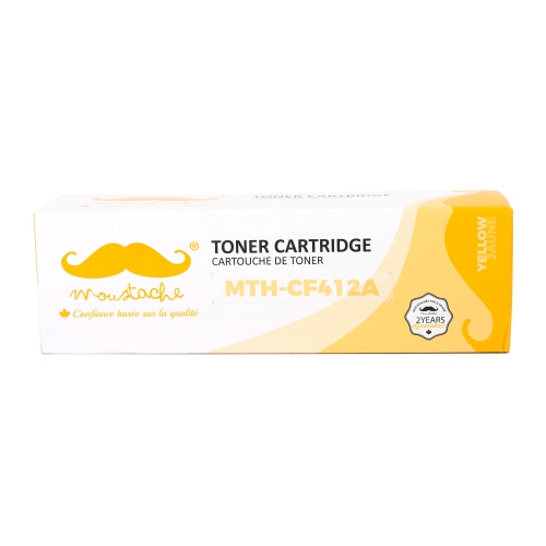 Compatible HP 410A CF412A Yellow Toner Cartridge - Moustache®