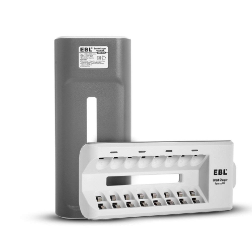 EBL 8 Slot Battery Charger For Ni-MH Ni-CD AA AAA Rechargeable Batteries