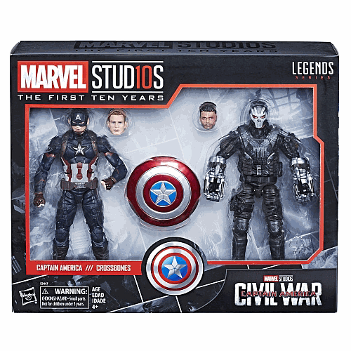 MARVEL  Legends Studios 6 Inch Action Figure 10Th Anniversary Series - Captain America Vs Crossbones #9 Great figures! Crossbones is by far the best! Must have!