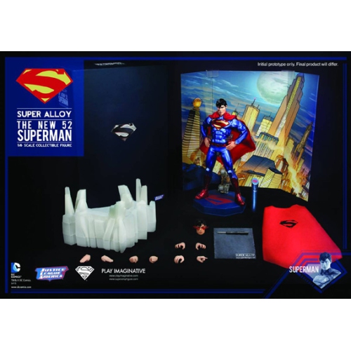 DC COMICS  Justice League Of America 12 Inch Die Cast Figure Super Alloy Series - New 52 Superman 1/6 Scale