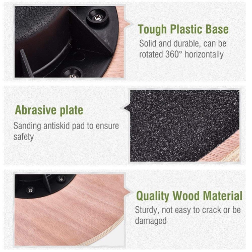 Dr.Health Wooden Balance Board Exercise, Gym, Sport Performance Enhancement, Rehab, Training