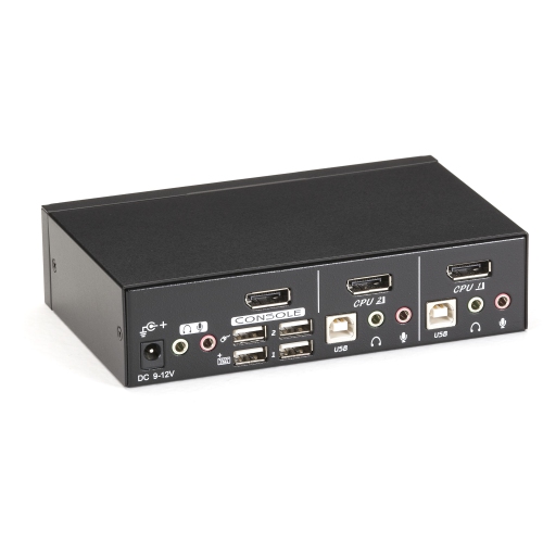 Black Box DT Series KVM Switch 2-Port DT DisplayPort with USB and Audio -