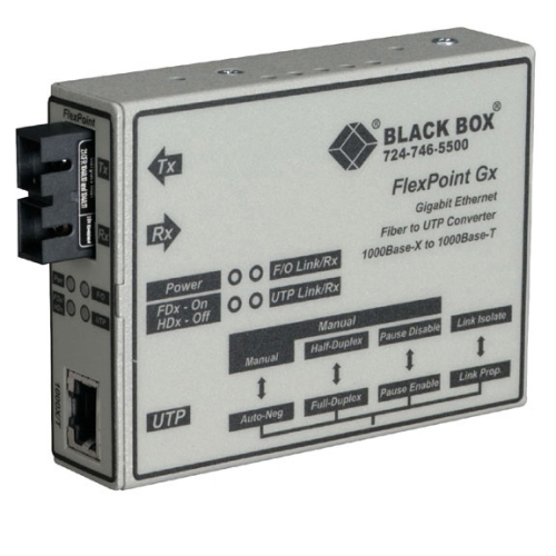 Black Box Gigabit Ethernet Multimode FlexPoint Modular Media Converter -