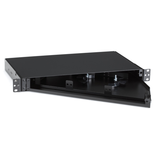 Black Box 1U 3-Slot Non-Locking Rackmount Fiber Enclosure -