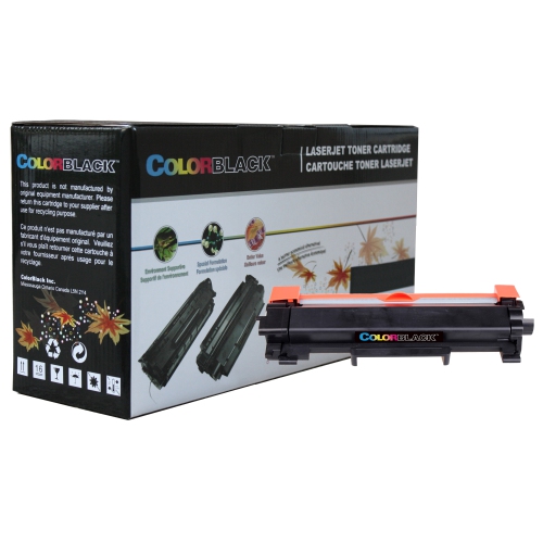 COLORBLACK  ® Premium Compatible Brother Tn760 With Chip for Hl-L2350Dw L2390Dw L2370Dw L2730Dw, Mfc-L2710Dw L2750Dw Dcp-L2550Dw