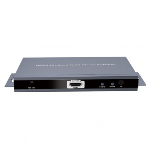 SecurLink 4x1 Quad Multiviewer Switch, 1080p@60Hz, Remote Control
